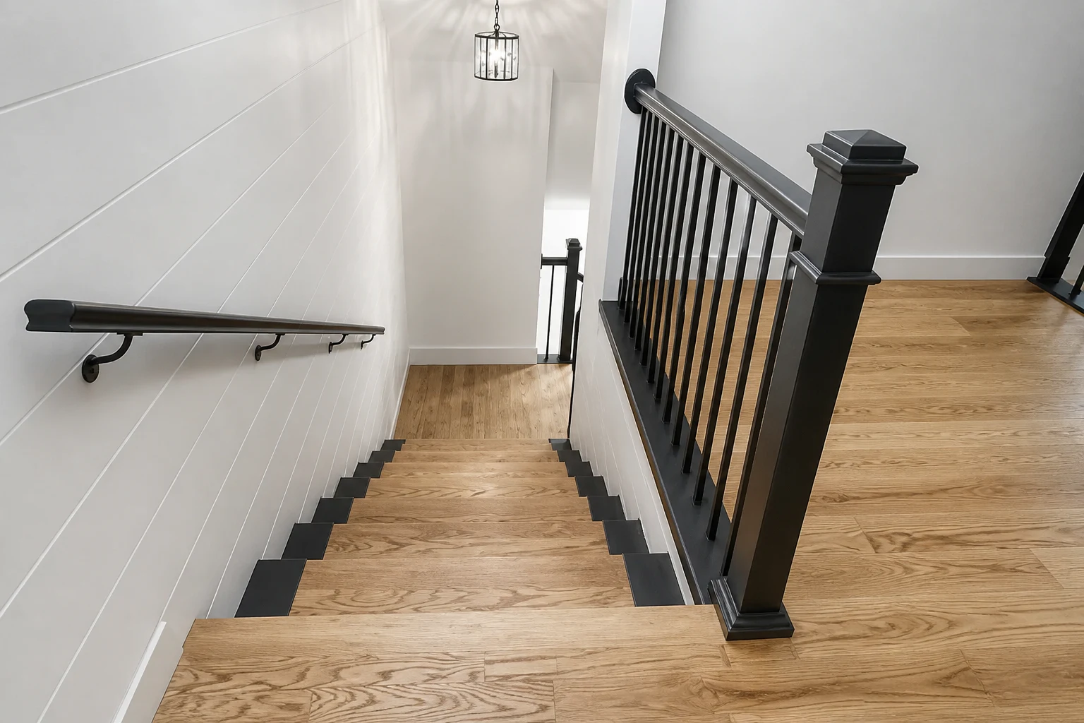 Stair landing and railing presentation remaster